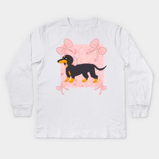 Fancy Weiner Kids Long Sleeve T-Shirt